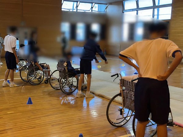 車椅子体験1